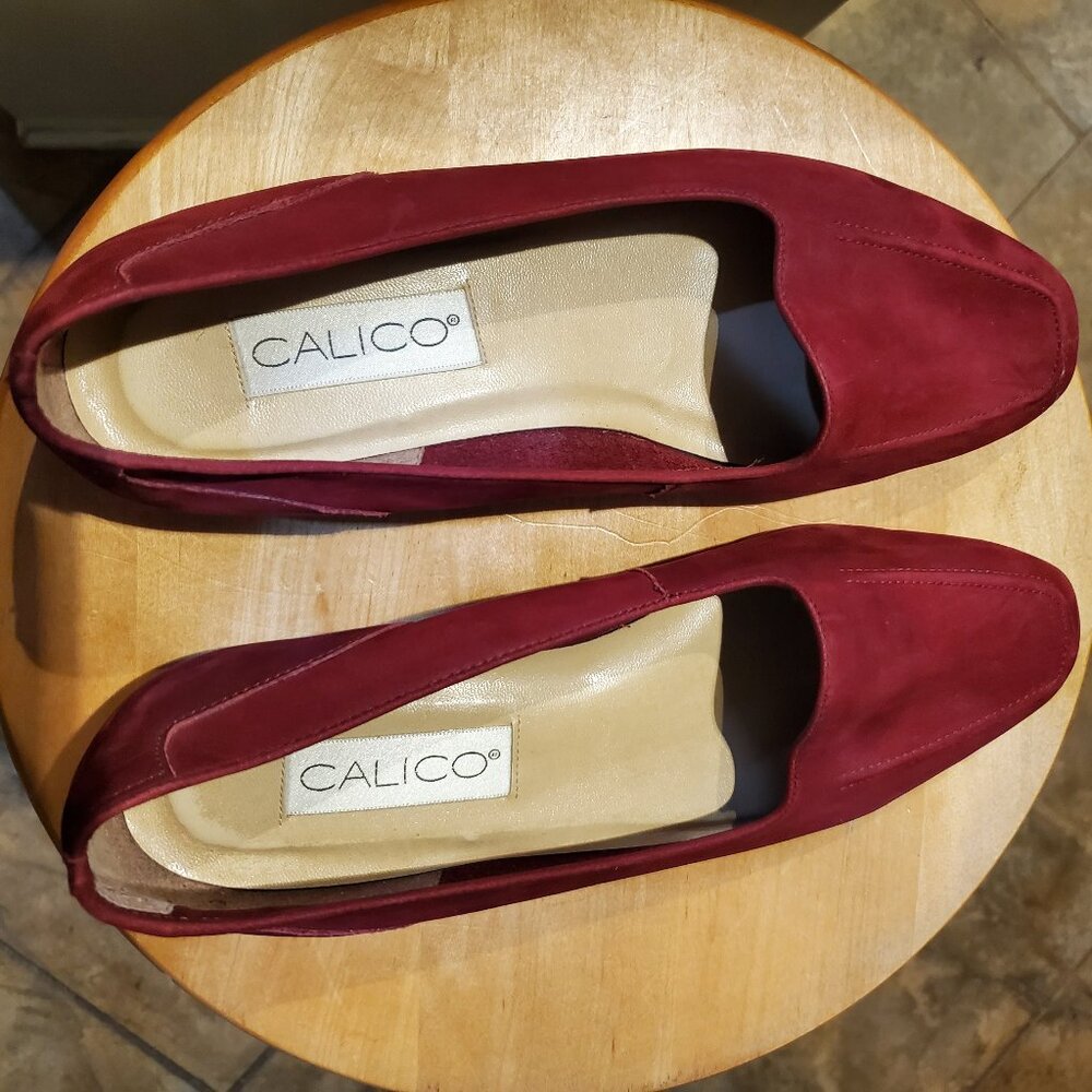 Calico red leather loafer size 10M